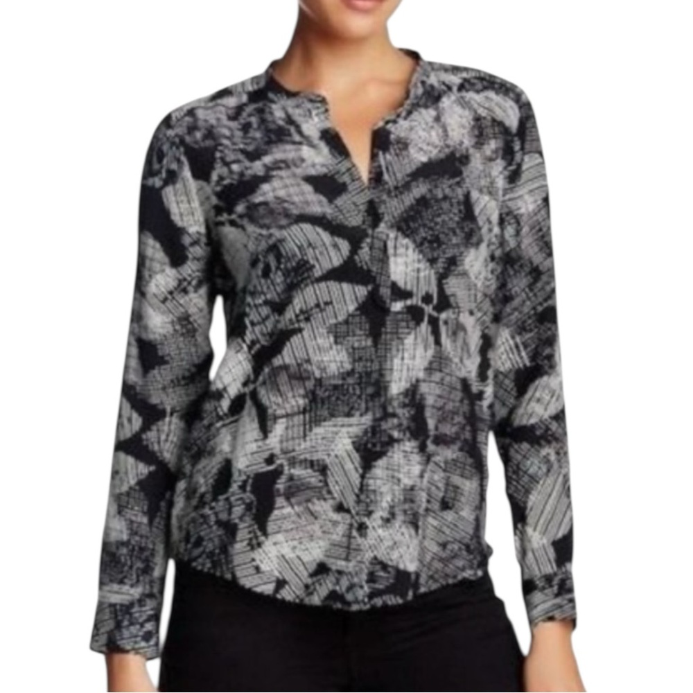 Rebecca Taylor Silk Long Sleeve Top